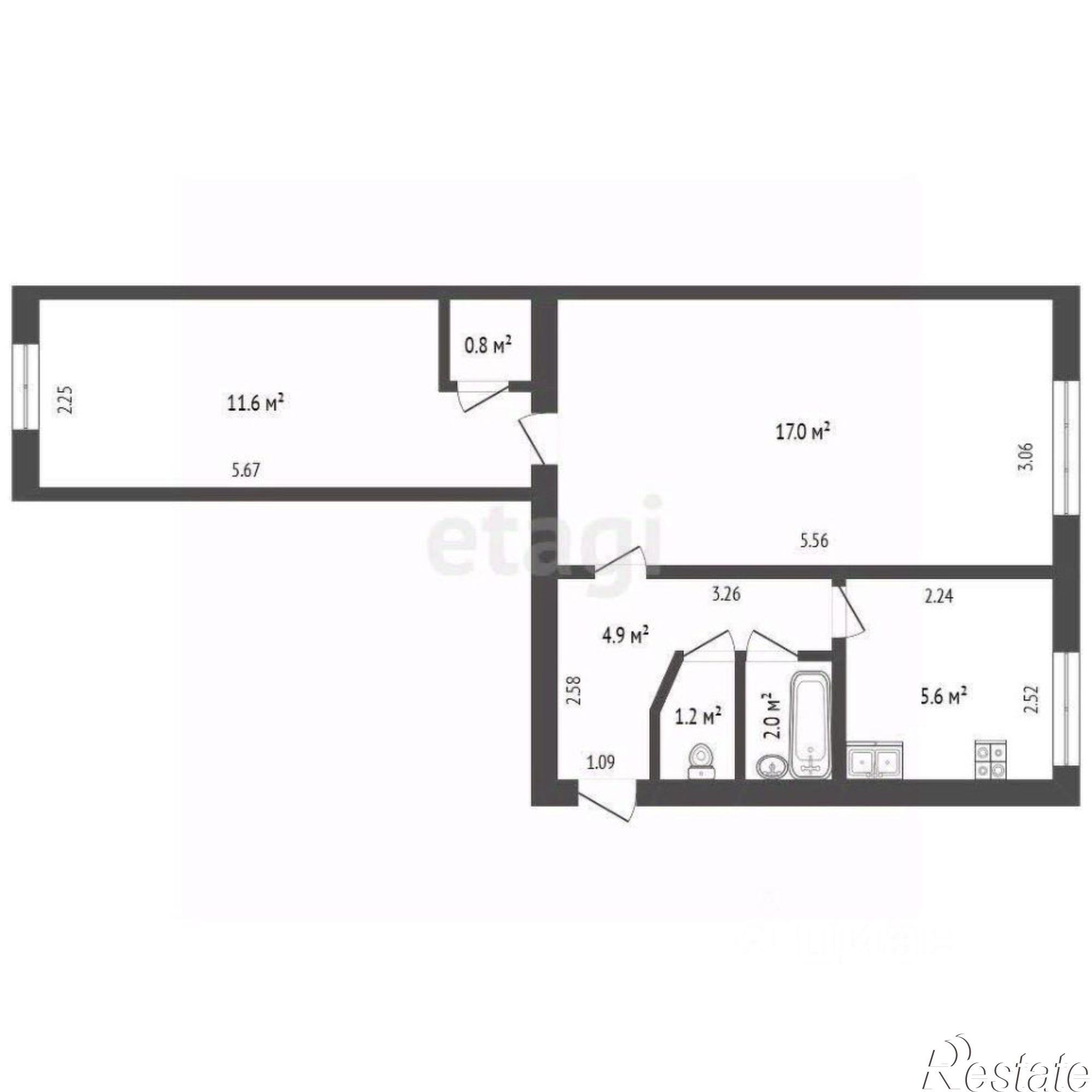 Купить квартиру за 3 600 000 рублей на пр-кт Стачки, 182/1