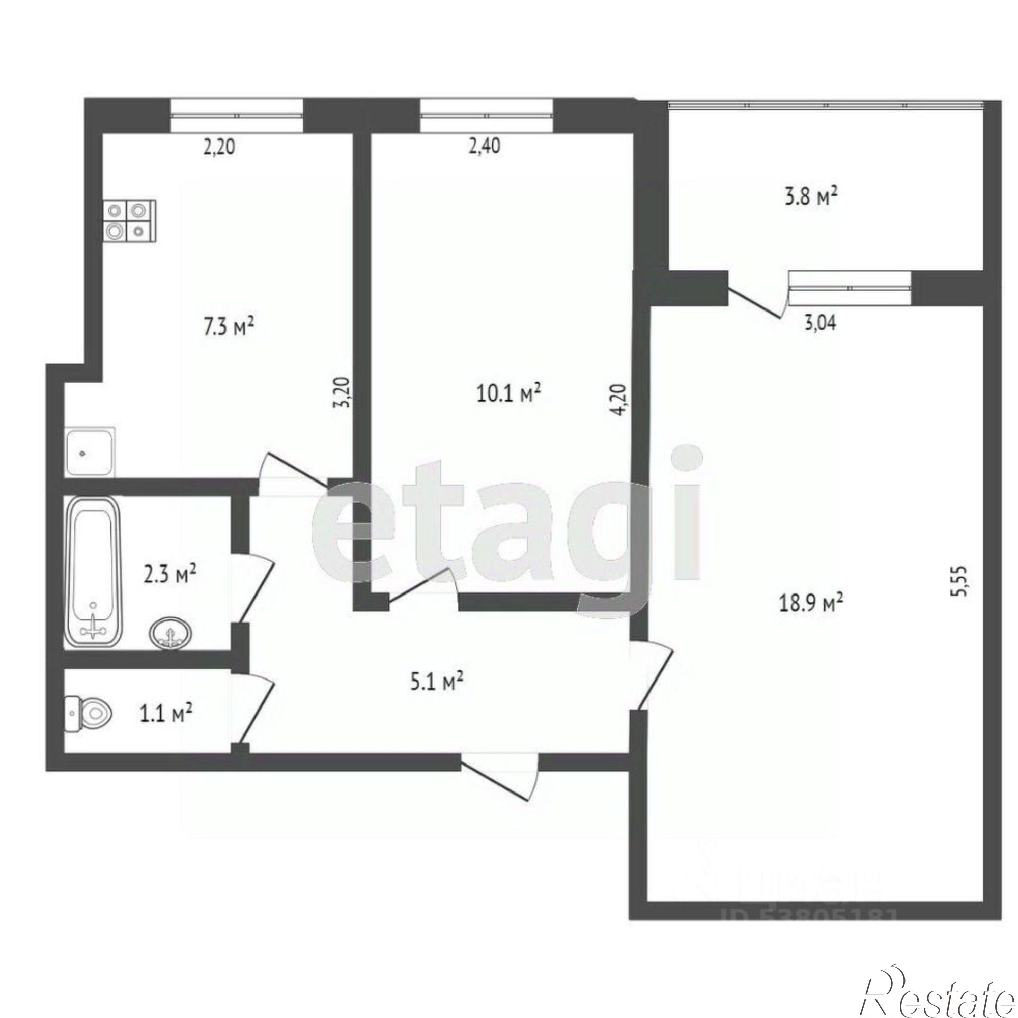 Купить квартиру за 7 000 000 рублей на улица Максима Горького, 186