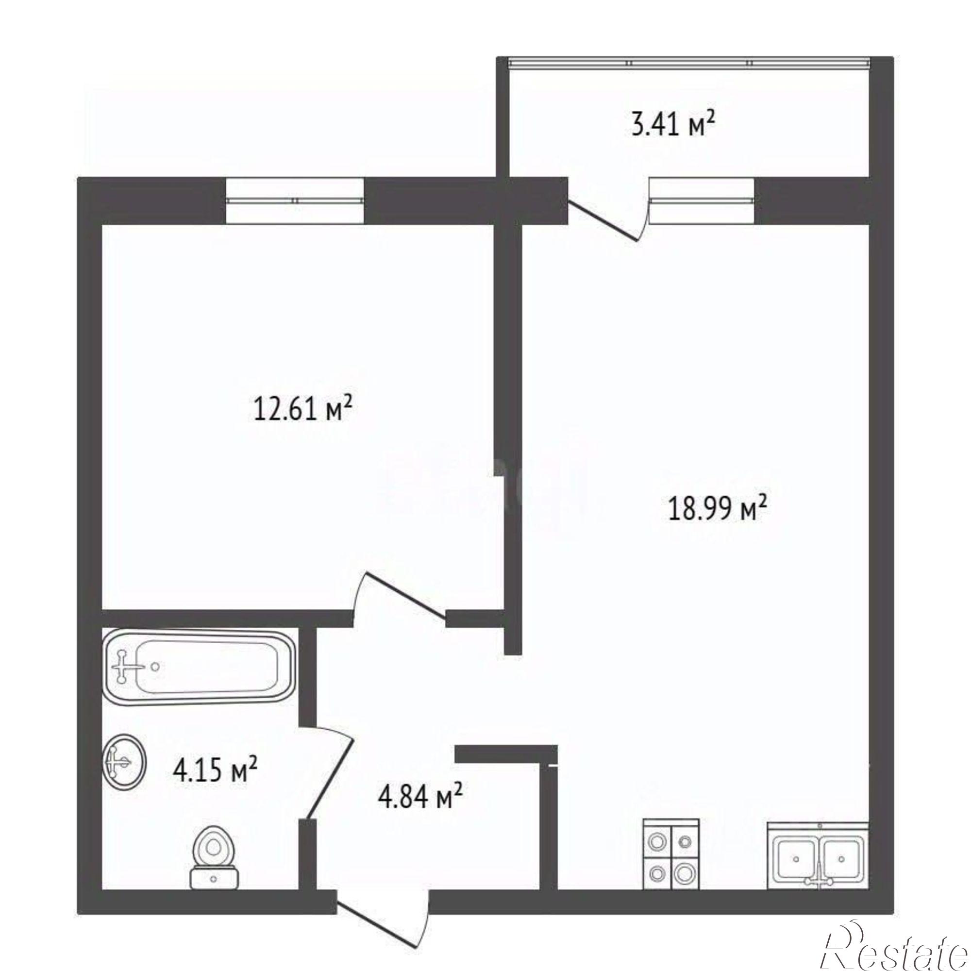 Купить квартиру за 9 150 000 рублей на ул Береговая, 6