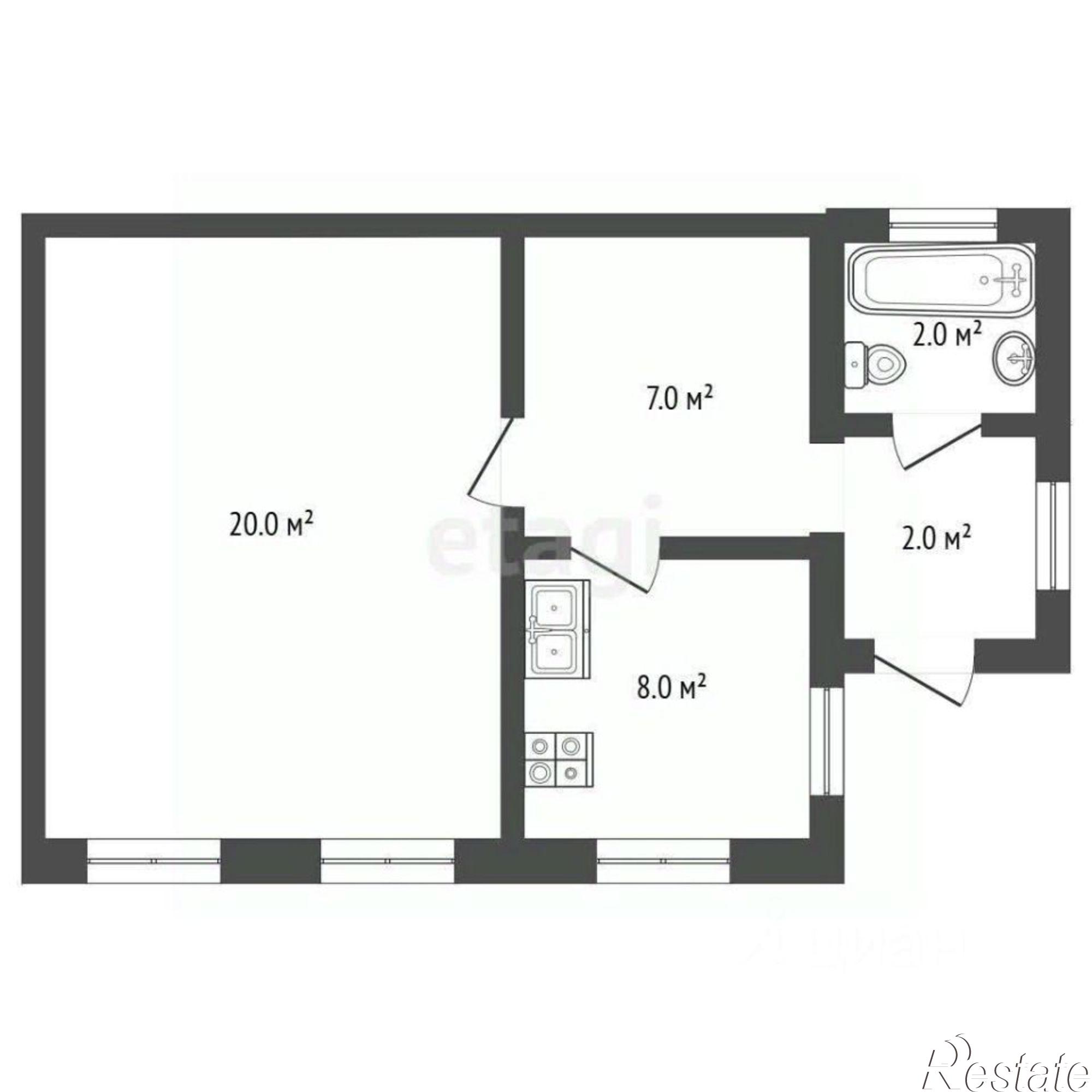 Купить квартиру за 3 528 000 рублей на улица Саши Чебанова, 17