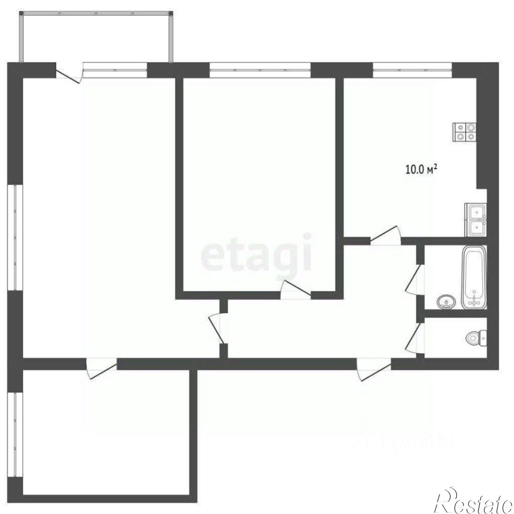 Купить квартиру за 5 700 000 рублей на улица Волкова, 4 к2