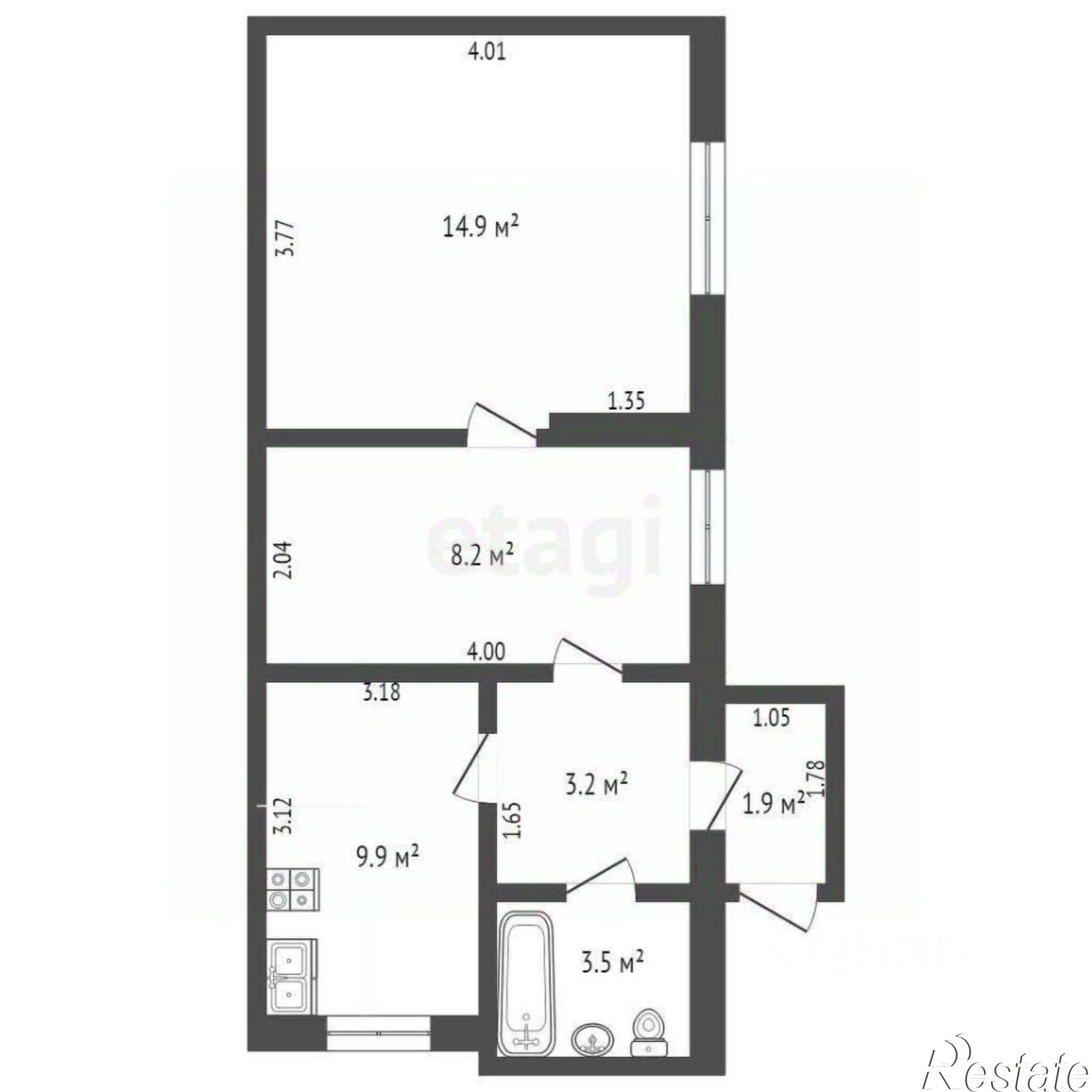 Купить квартиру за 3 100 000 рублей на ул Инициативная, 53