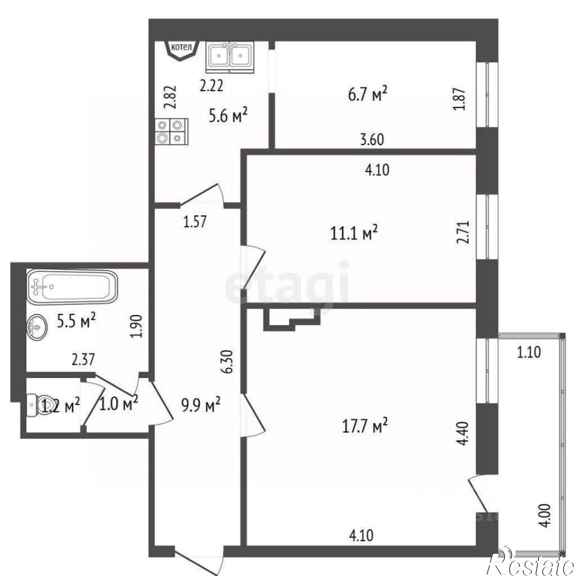 Купить квартиру за 8 690 000 рублей на пер Семашко, 74