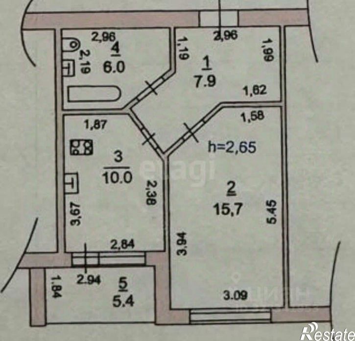 1-комн квартира
