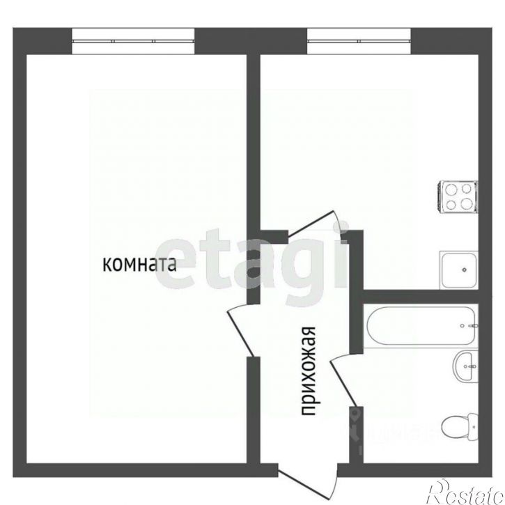 1-комн квартира улица Добровольского, 38,  д. 38