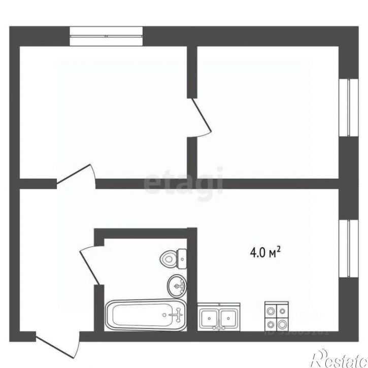 2-комн квартира проспект 40-летия Победы, 53А,  д. 53А