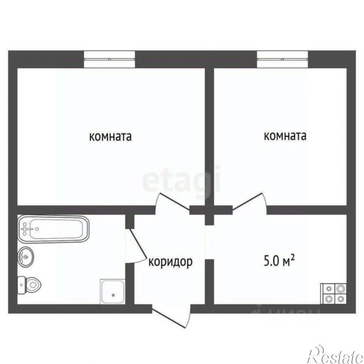 2-комн квартира улица Беляева, 24 к2,  д. 24 к2