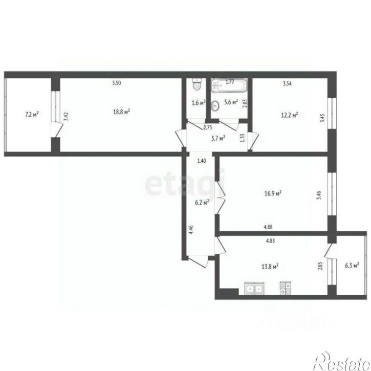 3-комн квартира улица 339-й Стрелковой Дивизии, 27,  д. 27