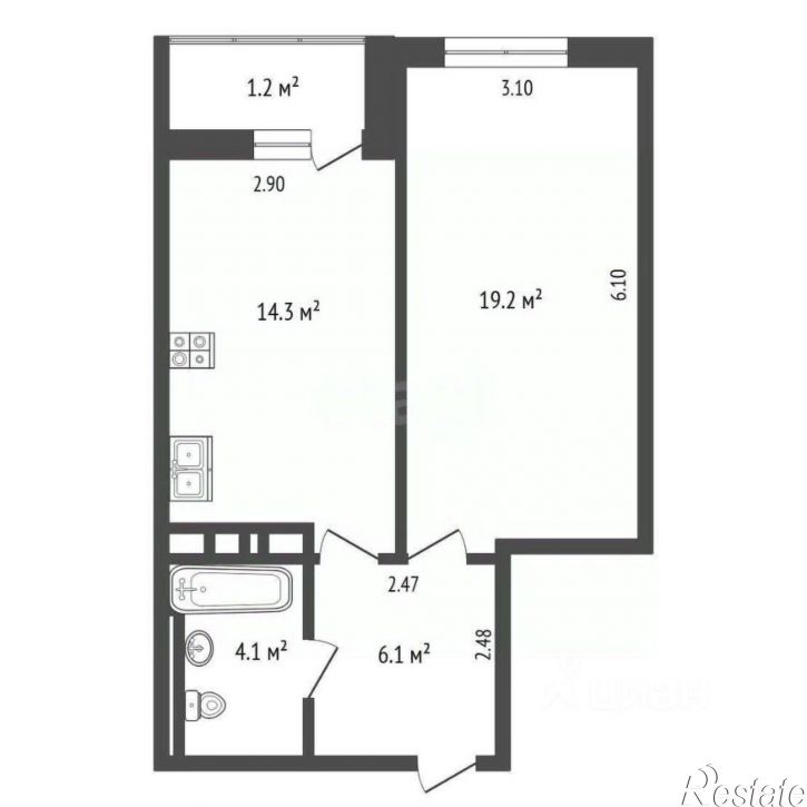 1-комн квартира улица Тимошенко, 5А,  д. 5А