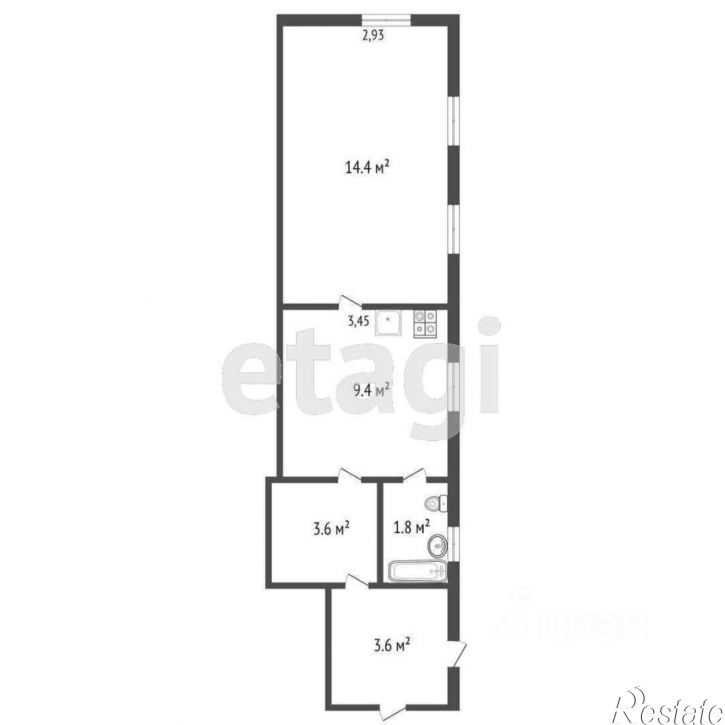 1-комн квартира ул Нефтегорская, 15,  д. 15