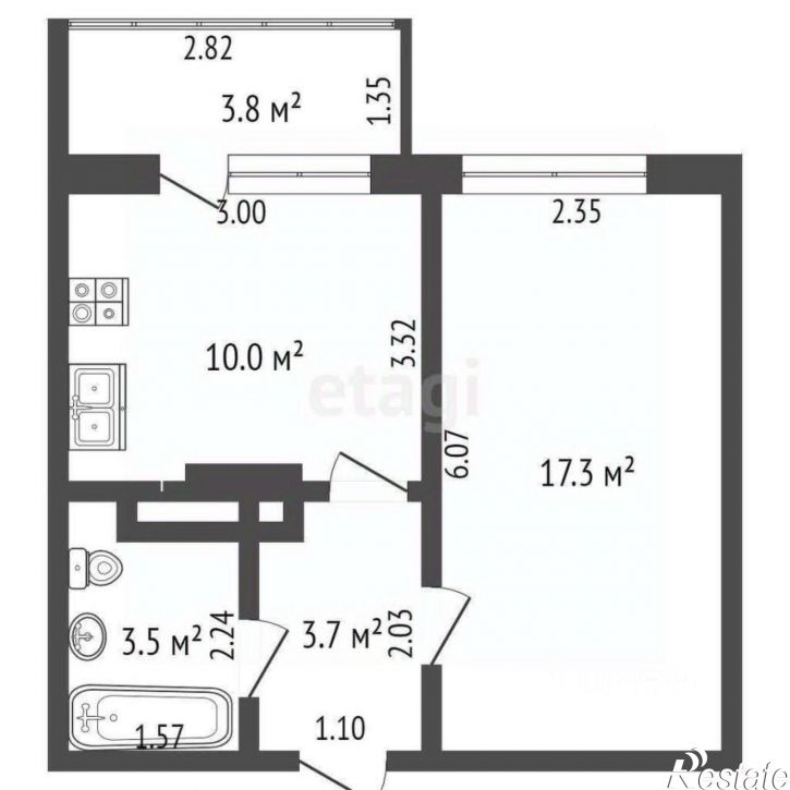 1-комн квартира ул Извилистая, 19,  д. 19
