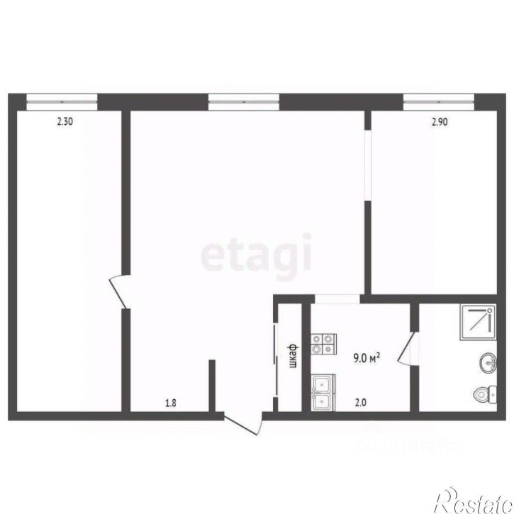 3-комн квартира проспект Солженицына, 17,  д. 17