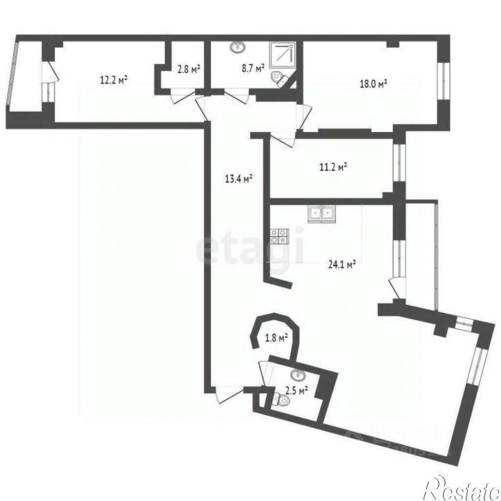 4-комн квартира 20-я улица, 43,  д. 43
