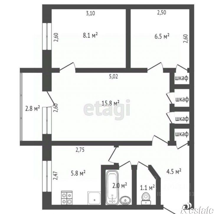 3-комн квартира Лермонтовская улица, 131Б,  д. 131Б