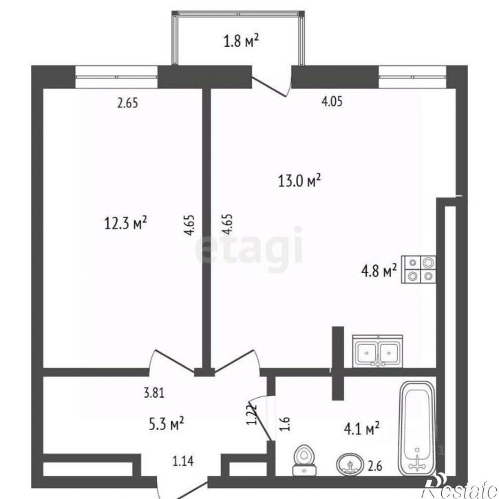 2-комн квартира ул Стабильная, 3,  д. 3
