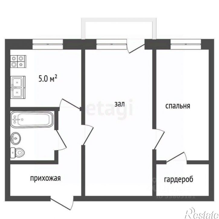 2-комн квартира ул Зоологическая, 30а,  д. 30а