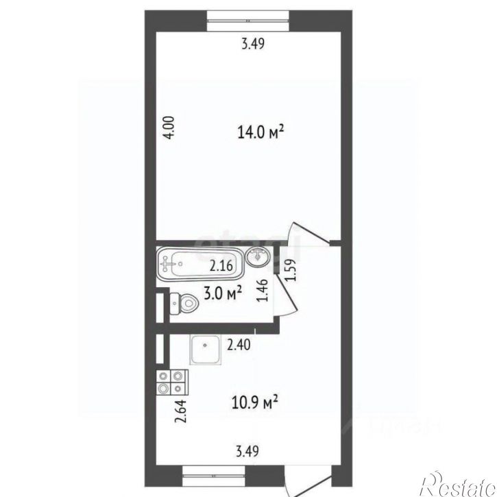 1-комн квартира улица Красных Зорь, 63,  д. 63
