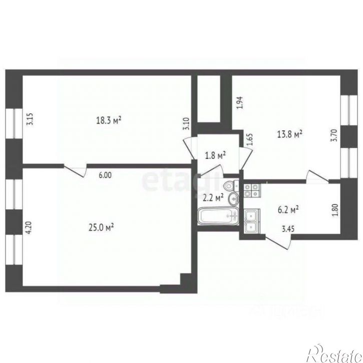 3-комн квартира Кольцовский переулок, 4,  д. 4