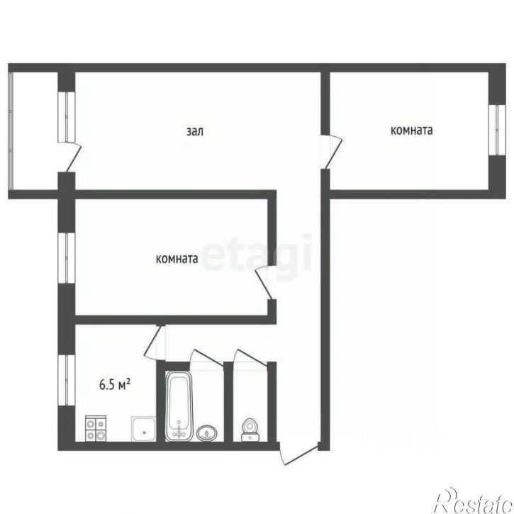 2-комн квартира Саратовская улица, 5,  д. 5