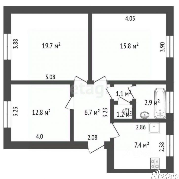 3-комн квартира Петровская улица, 60А,  д. 60А