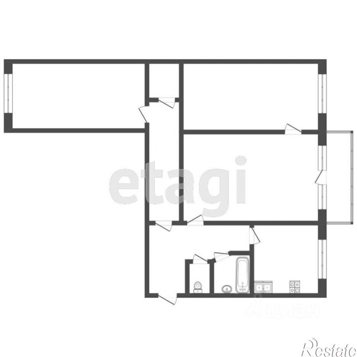 3-комн квартира Орбитальная улица, 52 к1,  д. 52 к1