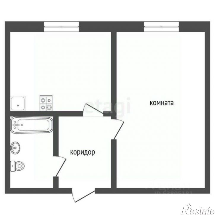 1-комн квартира пр-кт Михаила Нагибина, 37а,  д. 37а