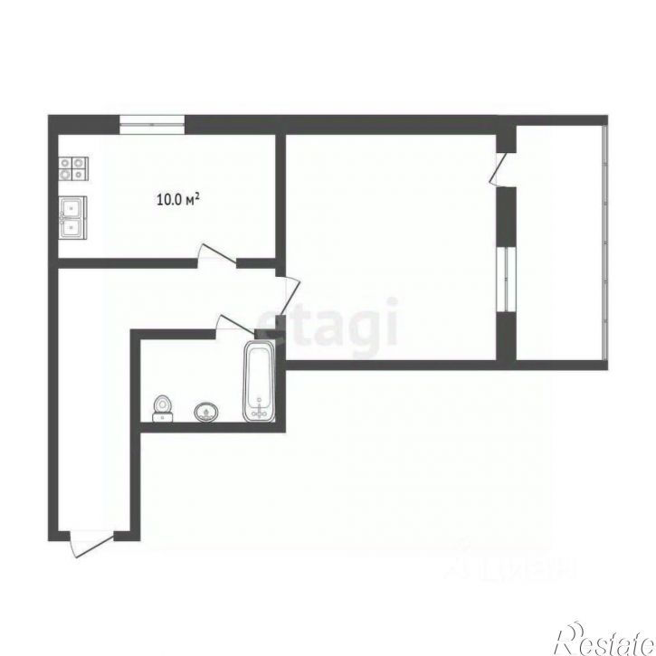 1-комн квартира улица Зорге, 9,  д. 9