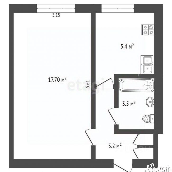 1-комн квартира проспект Стачки, 221,  д. 221