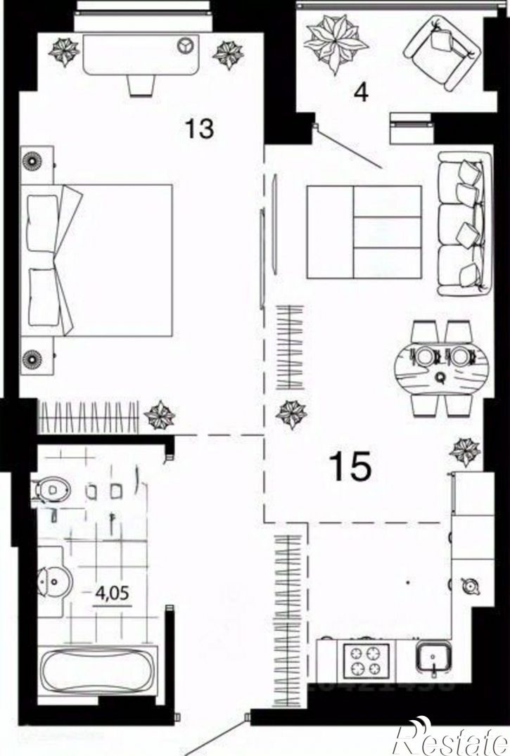 2-комн квартира 26-я линия, 31,  д. 31