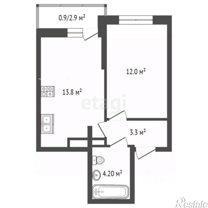 1-комн квартира улица Назарько, 4,  д. 4