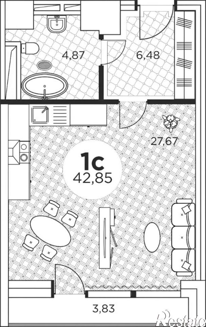 1-комн квартира ул 8-го Марта, 15,  д. 15