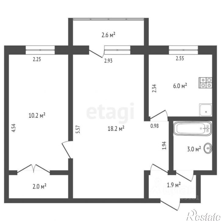 2-комн квартира ул Сарьяна, 84,  д. 84