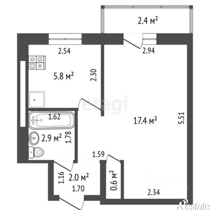 1-комн квартира Красноармейская улица, 222/61,  д. 222/61