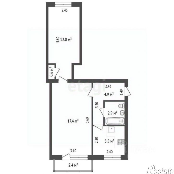 2-комн квартира ул Казахская, 78/2,  д. 78/2