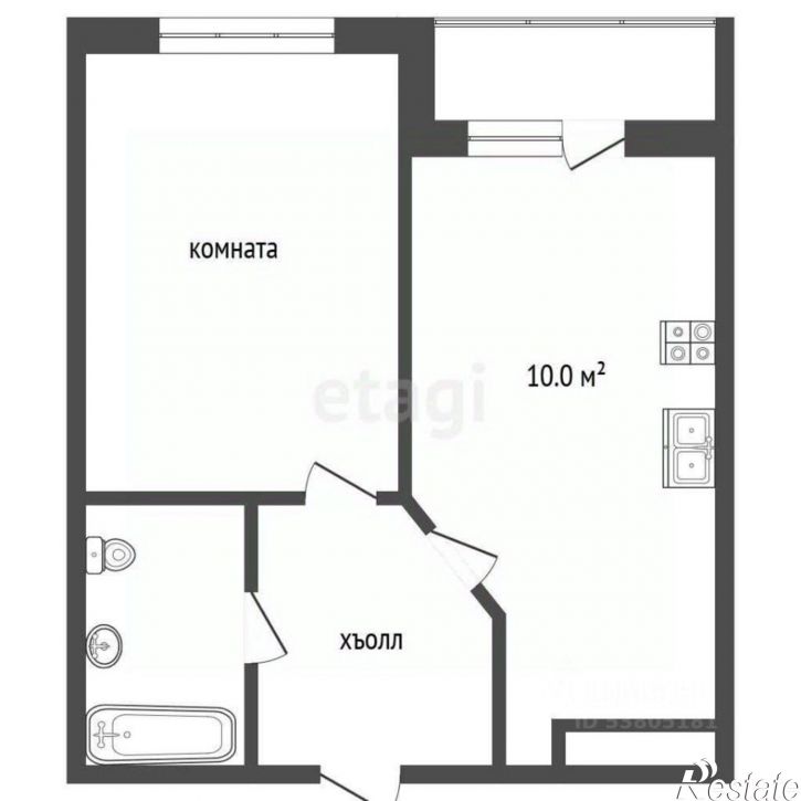 1-комн квартира улица Бориса Слюсаря, 21 с2,  д. 21 с2