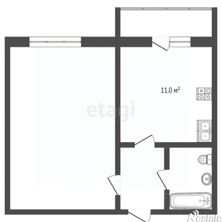 1-комн квартира ул Висаитова, 10,  д. 10