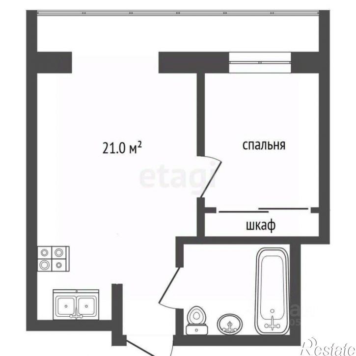 1-комн квартира ул Вересаева, 103В,  д. 103В