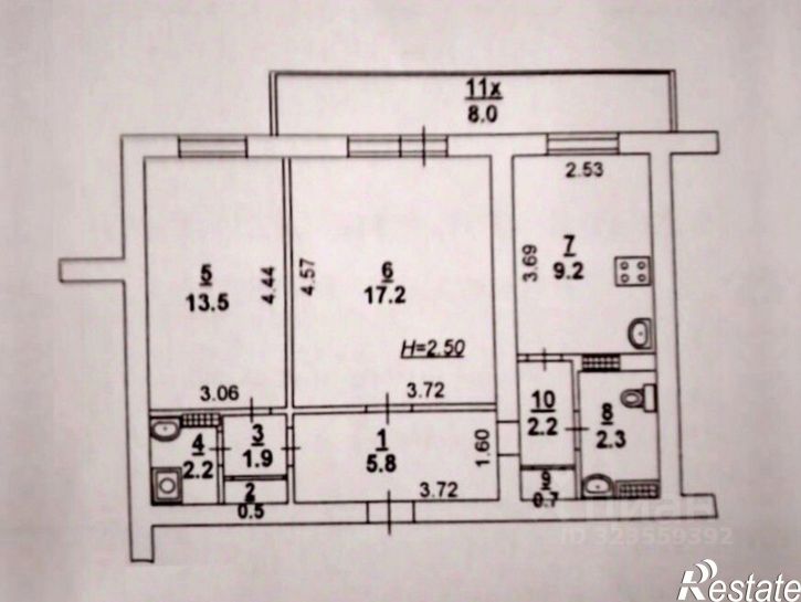 2-комн квартира улица Станиславского, 300,  д. 300