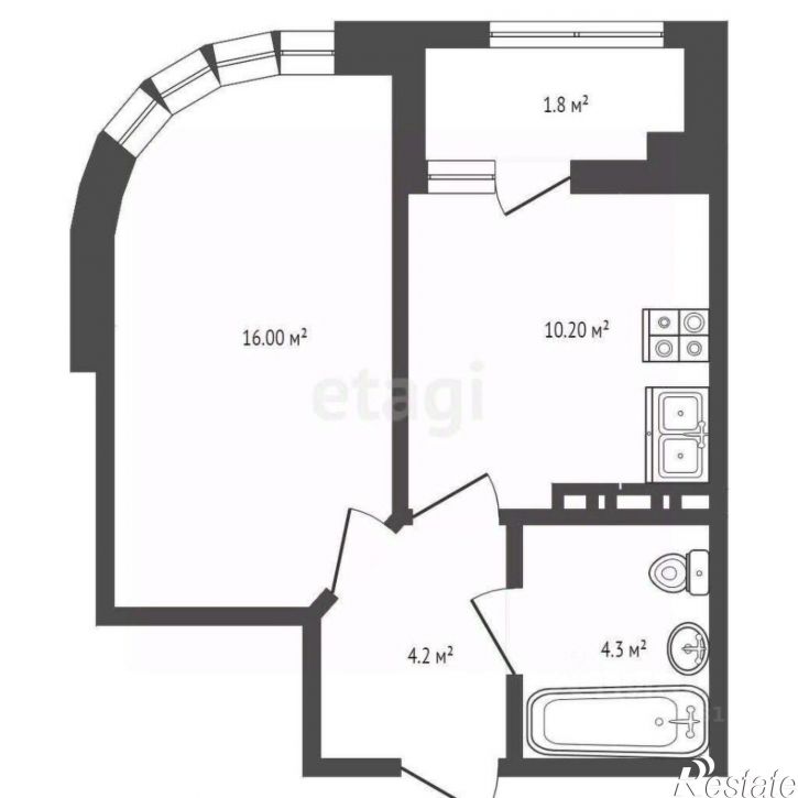 1-комн квартира ул Бориса Слюсаря, 23 2,  д. 23 2,  к. 2