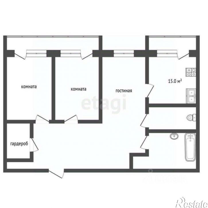 3-комн квартира улица Шаумяна, 30,  д. 30