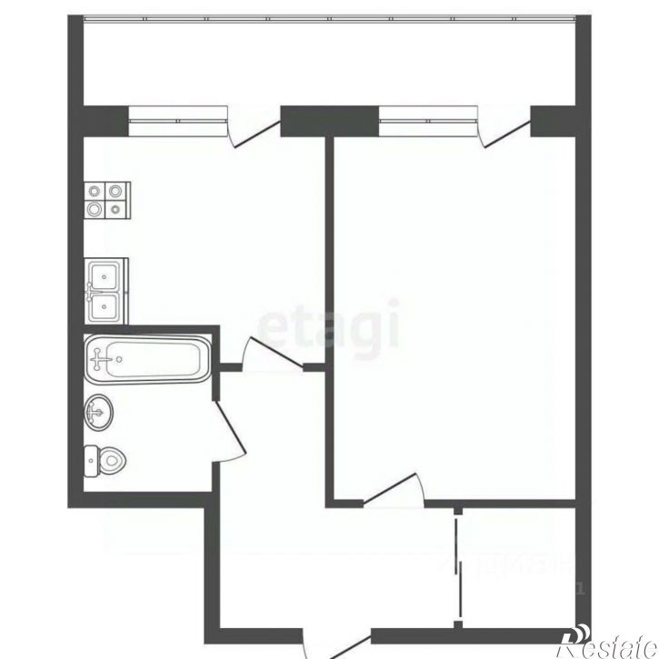 1-комн квартира Красноармейская улица, 3,  д. 3