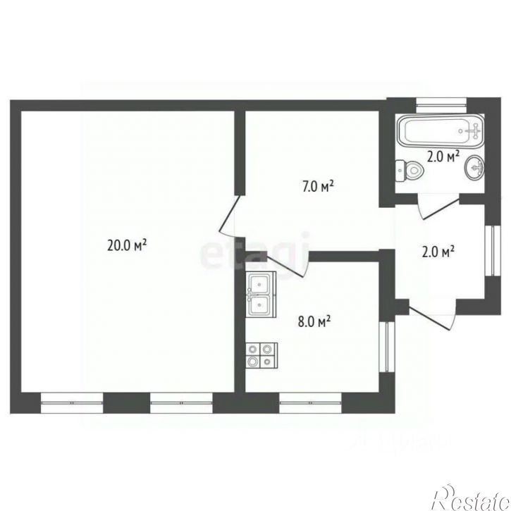 2-комн квартира улица Саши Чебанова, 17,  д. 17