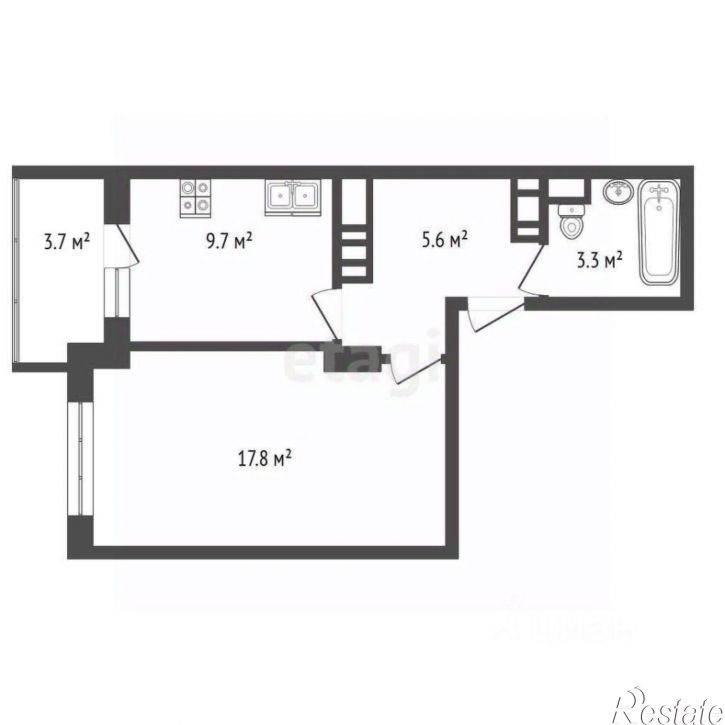 1-комн квартира Орбитальная улица, 21,  д. 21