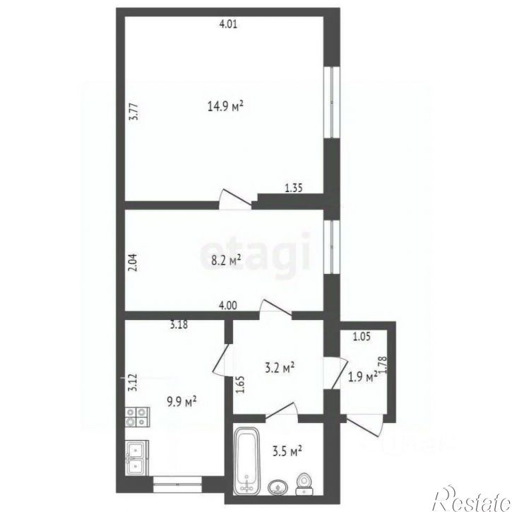 2-комн квартира ул Инициативная, 53,  д. 53