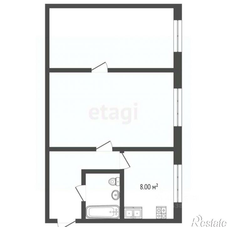 2-комн квартира ул Сейнерная, 35/6,  д. 35/6