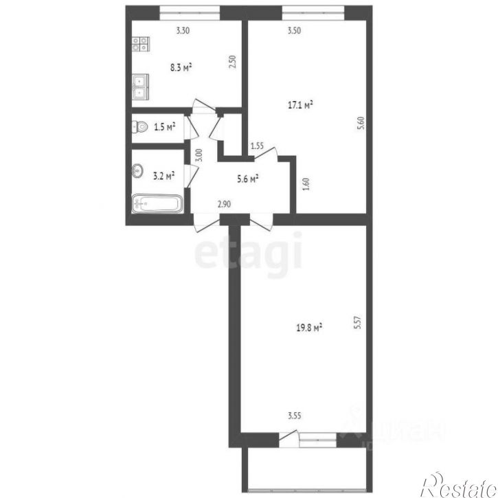 2-комн квартира ул Селиванова, 31,  д. 31