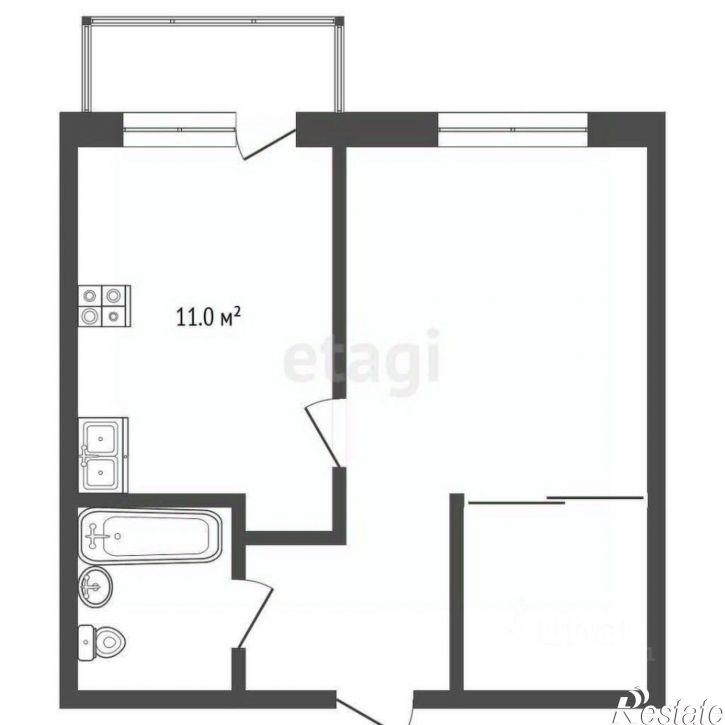 1-комн квартира бульвар Комарова, 28В,  д. 28В