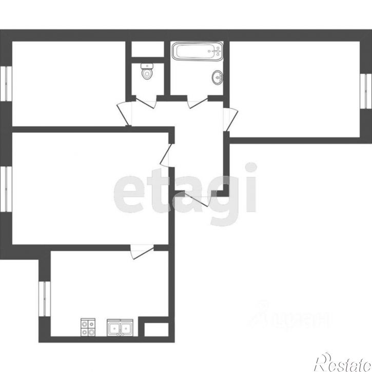 3-комн квартира улица Ерёменко, 94,  д. 94