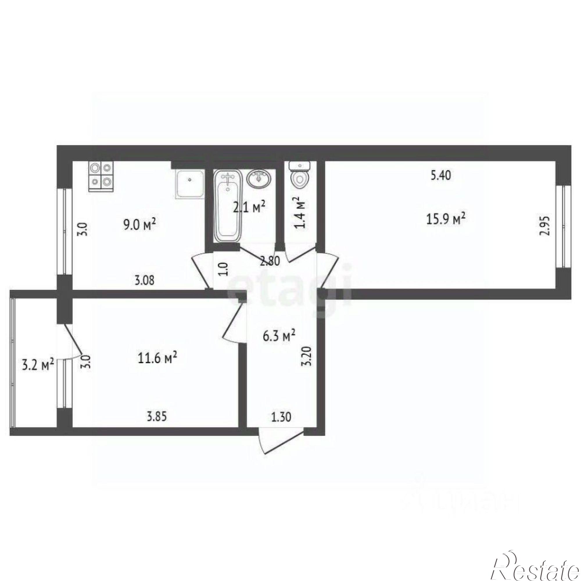 Купить квартиру за 4 100 000 рублей на улица Тимошенко, 16