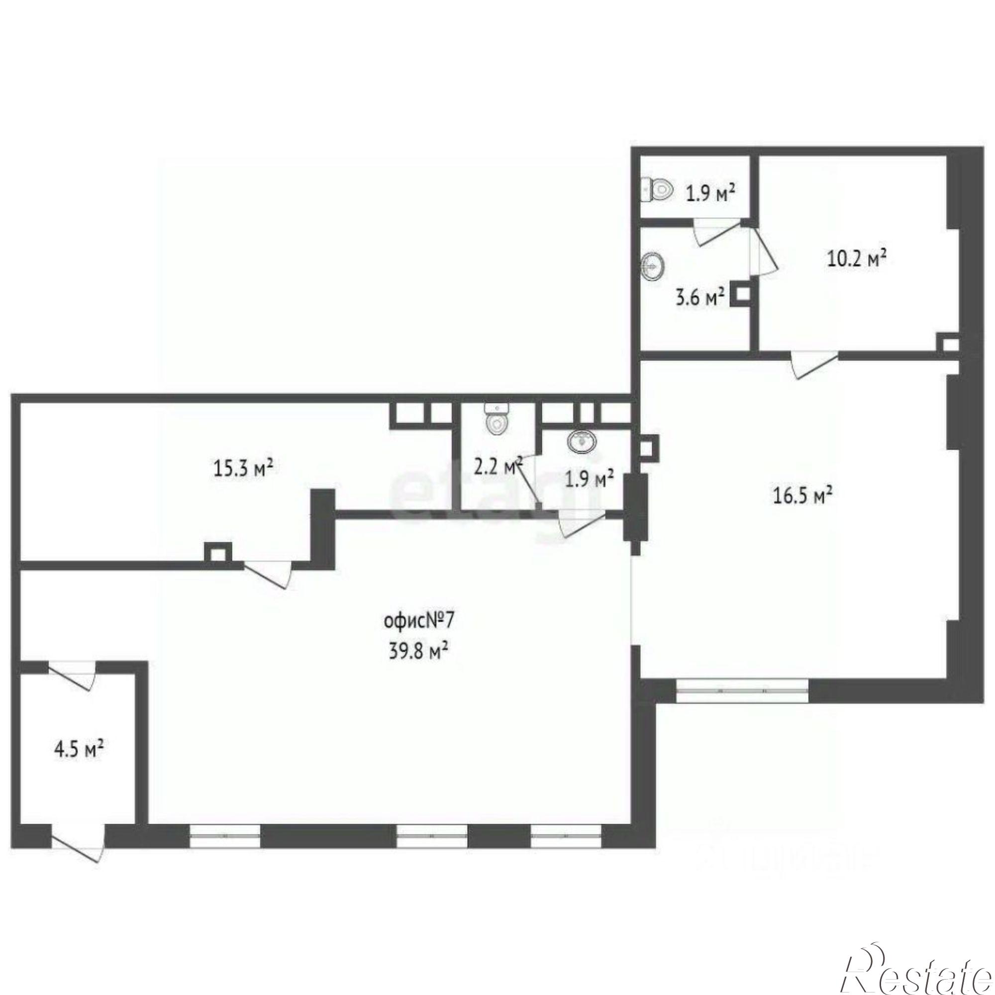 Купить офис, помещение под офис за 14 886 600 рублей на Стабильная улица, 3 с3